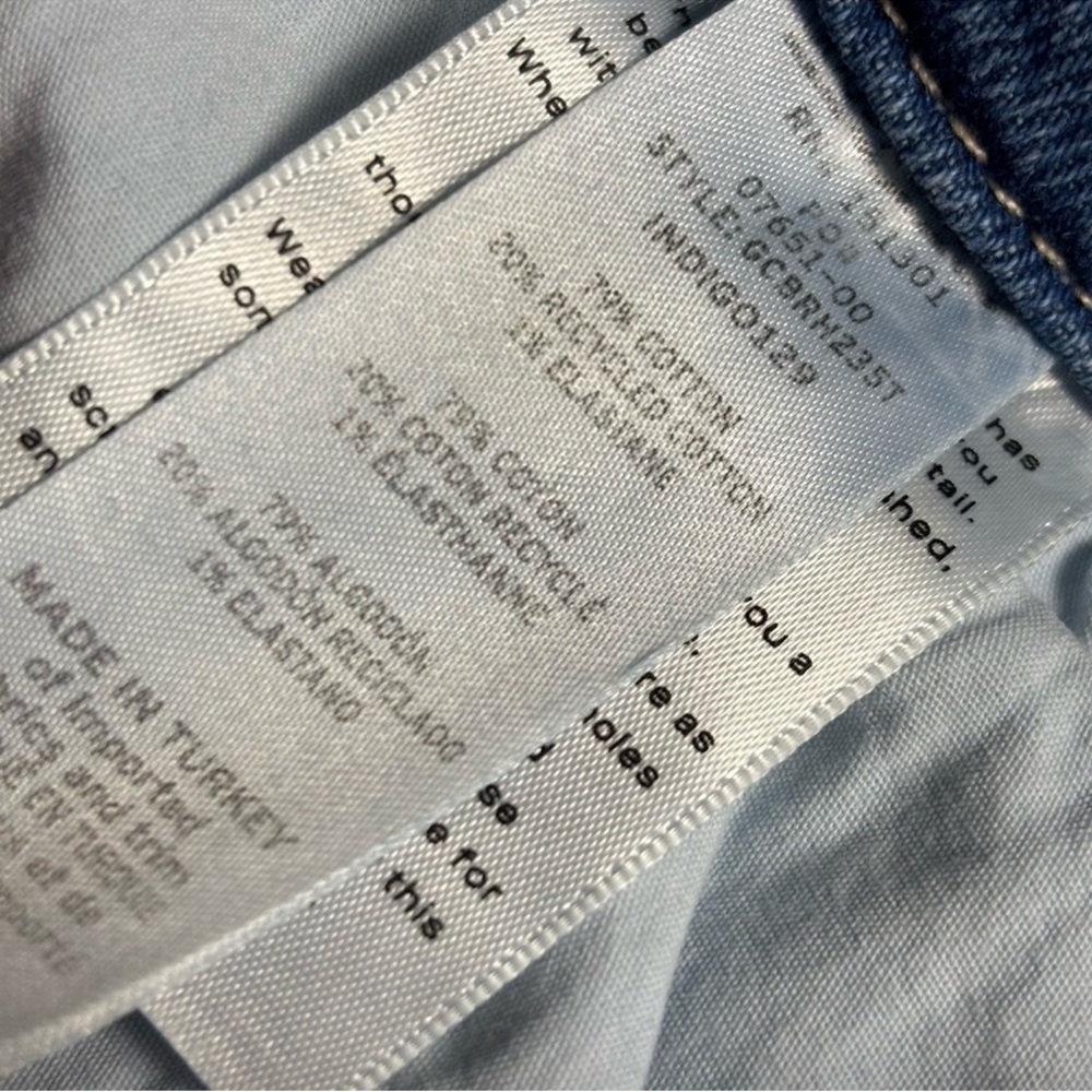 Good American Light Blue Distressed Flare Jeans - Picture 5 of 5